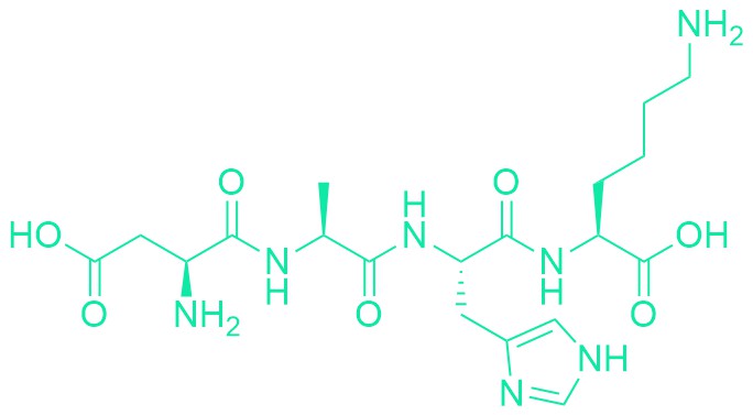 H-Asp-Ala-His-Lys-OH