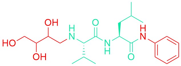 N-[(2RS,3RS)-2,3,4-Trihydroxy-butyl]-Val-Leu-anilide