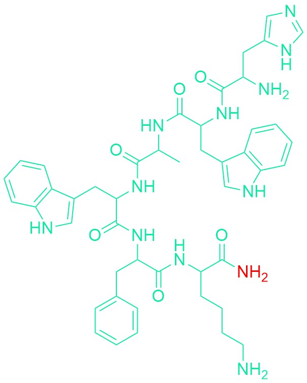 (D-Trp7,Ala8,D-Phe10)-α-MSH (6-11) amide