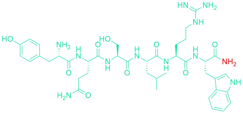 H-Tyr-Gln-Ser-Leu-Arg-Trp-NH2
