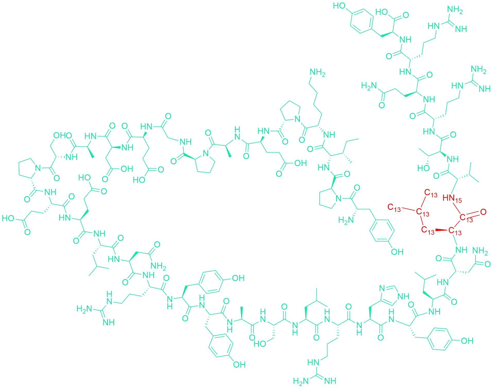 Peptide YY (30Leu-13C6,15N)