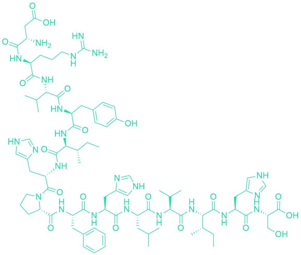 H-Asp-Arg-Val-Tyr-Ile-His-Pro-Phe-His-Leu-Val-Ile-His-Ser-OH