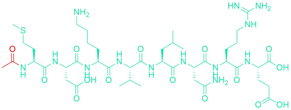 Ac-Met-Asp-Lys-Val-Leu-Asn-Arg-Glu-OH